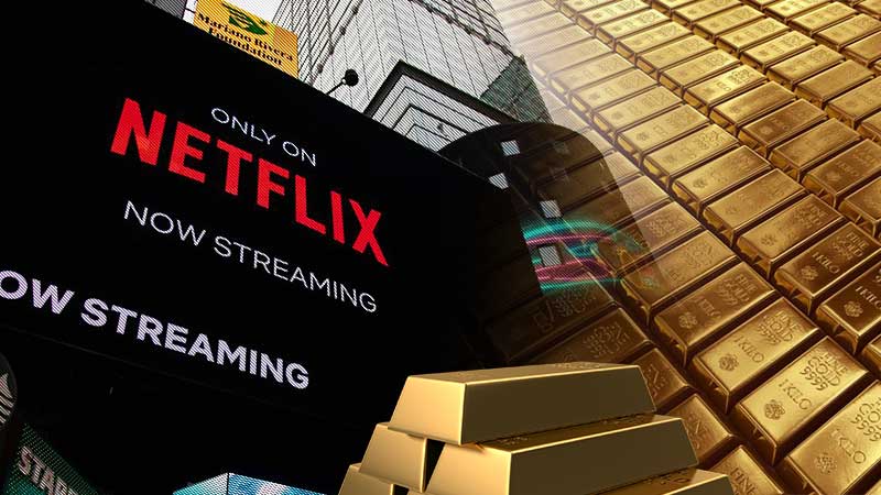 Netflix earnings and Gold eases from 2000