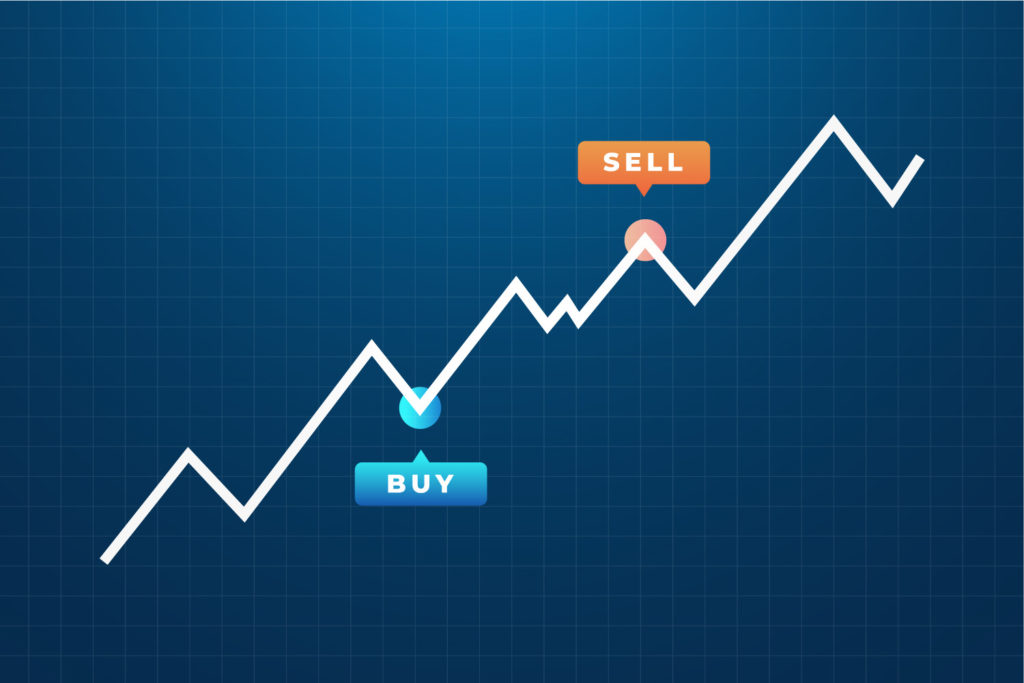 buying crypto low selling high